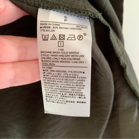 Banana Republic Factory Women’s Utility Shirt Green Size Small EUC - Picture 7 of 8